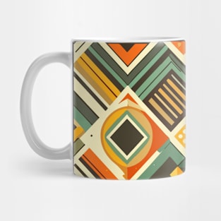 Colorful Retro Abstract Pattern Mug